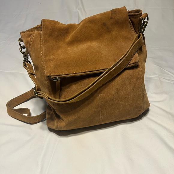 Free People Tan Suede Backpack main image 5